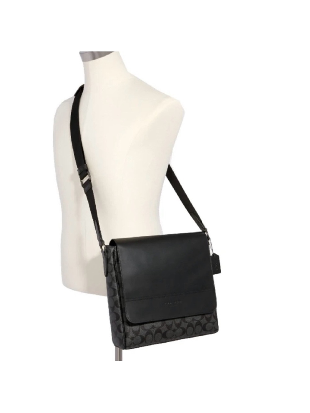Coach Huston Signature Charcoal Black # 573 - Picture 2 of 13